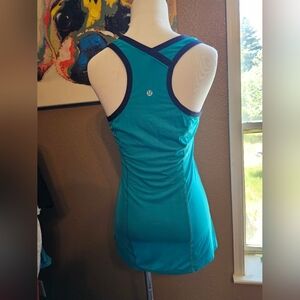 lululemon tank teal lightweight top